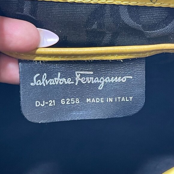 Salvatore Ferragamo Women\'s Yellow Gancini Leather Backpack main image 9